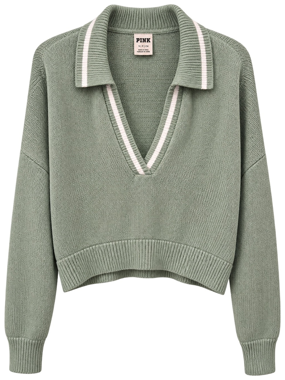 PINK Victoria's Secret by S/Edition Preppy Varsity Knit